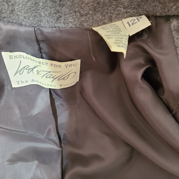 Vintage Lord & Taylor gray wool blazer - Picture 4 of 5